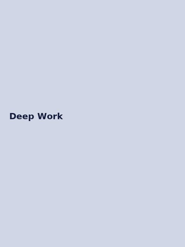 Deep Work Cover